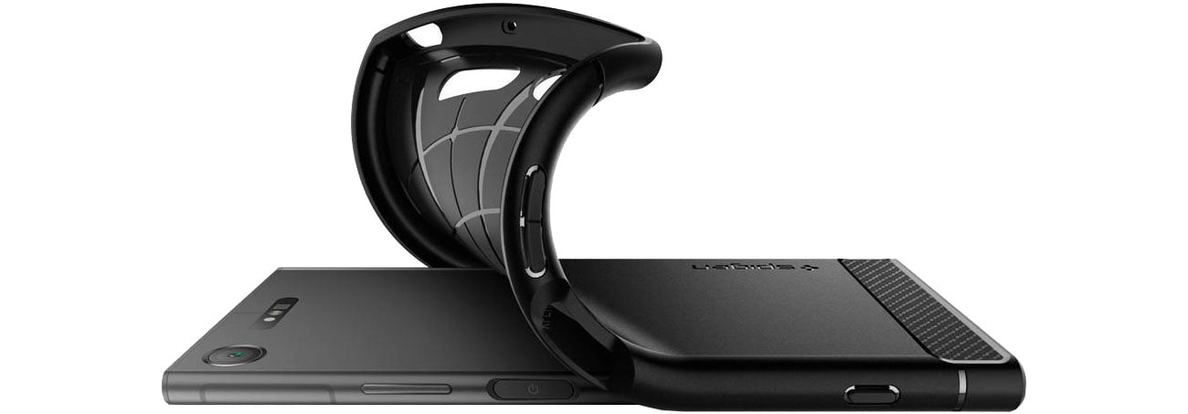 Spigen Rugged Armor do Sony XPERIA XZ1 Black - Etui i